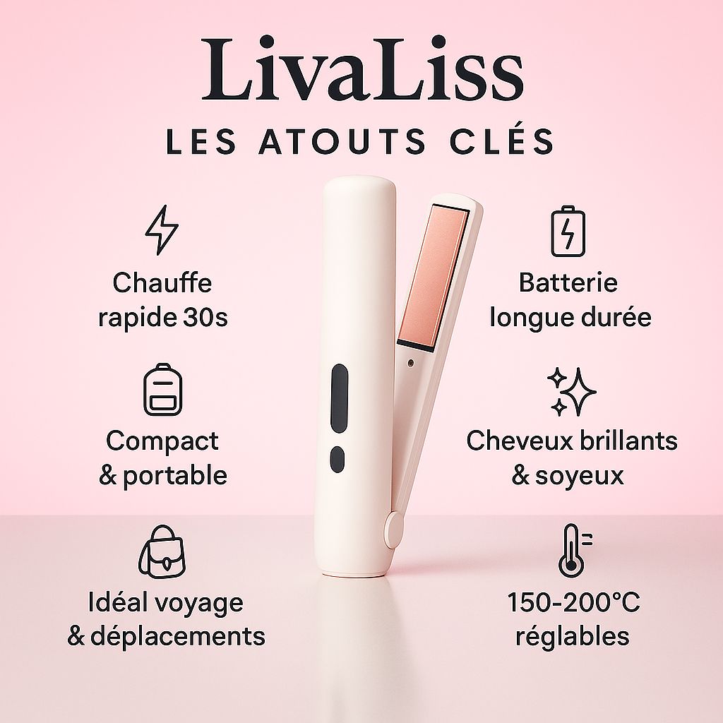 Livaliss – Mini Lisseur Sans Fil